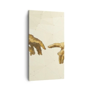 Quadro em tela - Geometria divina - 45x80 cm