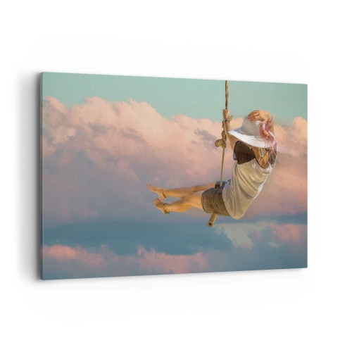 Quadro em tela - Diversão nas nuvens - 120x80 cm