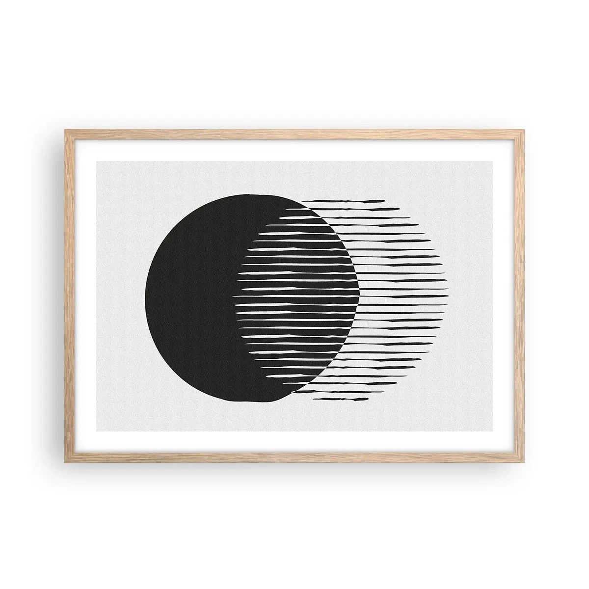 Pôster com moldura de carvalho claro - Seu alter ego - 70x50 cm