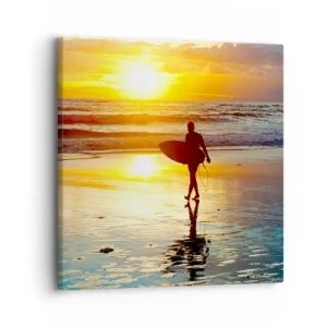 Quadro em tela - O Retorno do Guerreiro - 30x30 cm