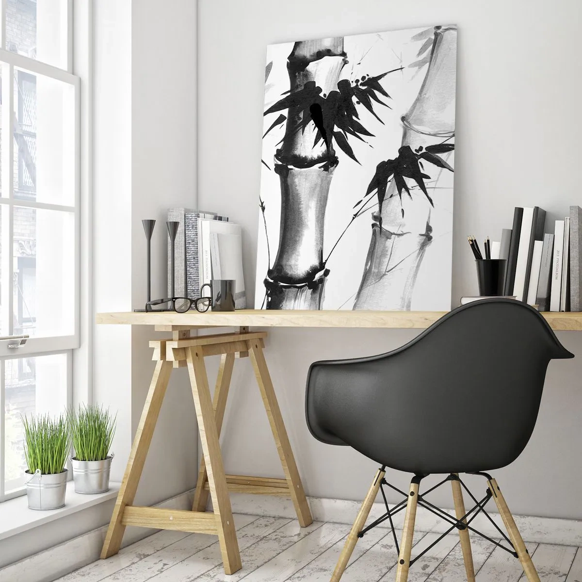 Quadro em vidro - Foco no Oriente - 50x70 cm