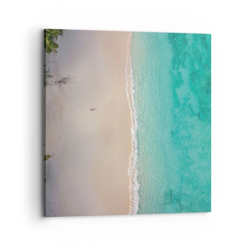 Quadro em tela - Praia do paraíso - 70x70 cm