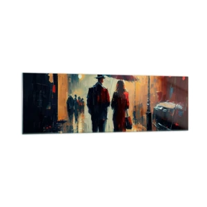 Quadro em vidro - História de amor urbano - 160x50 cm