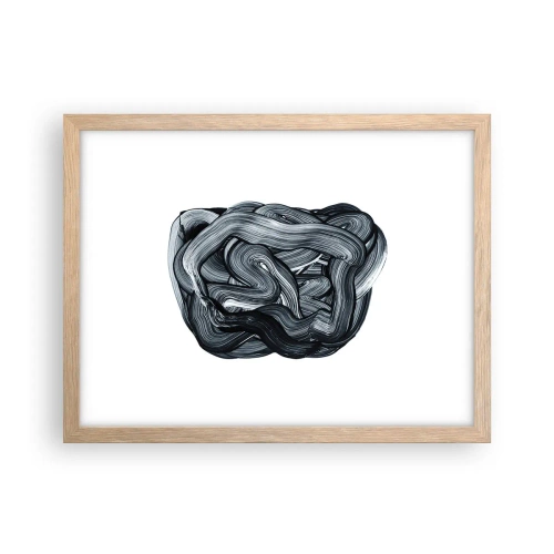 Pôster com moldura de carvalho claro - Não é assim tão simples - 40x30 cm