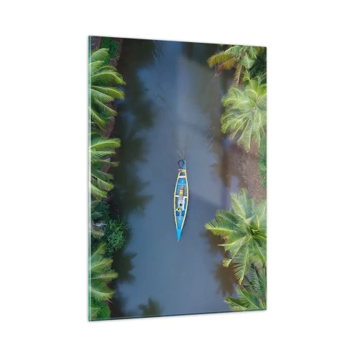 Quadro em vidro - Em uma trilha tropical - 50x70 cm
