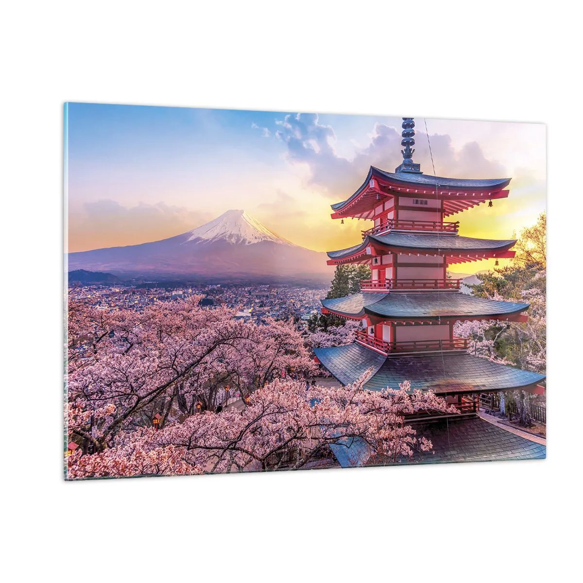 Quadro em vidro - A essência do espírito japonês - 120x80 cm