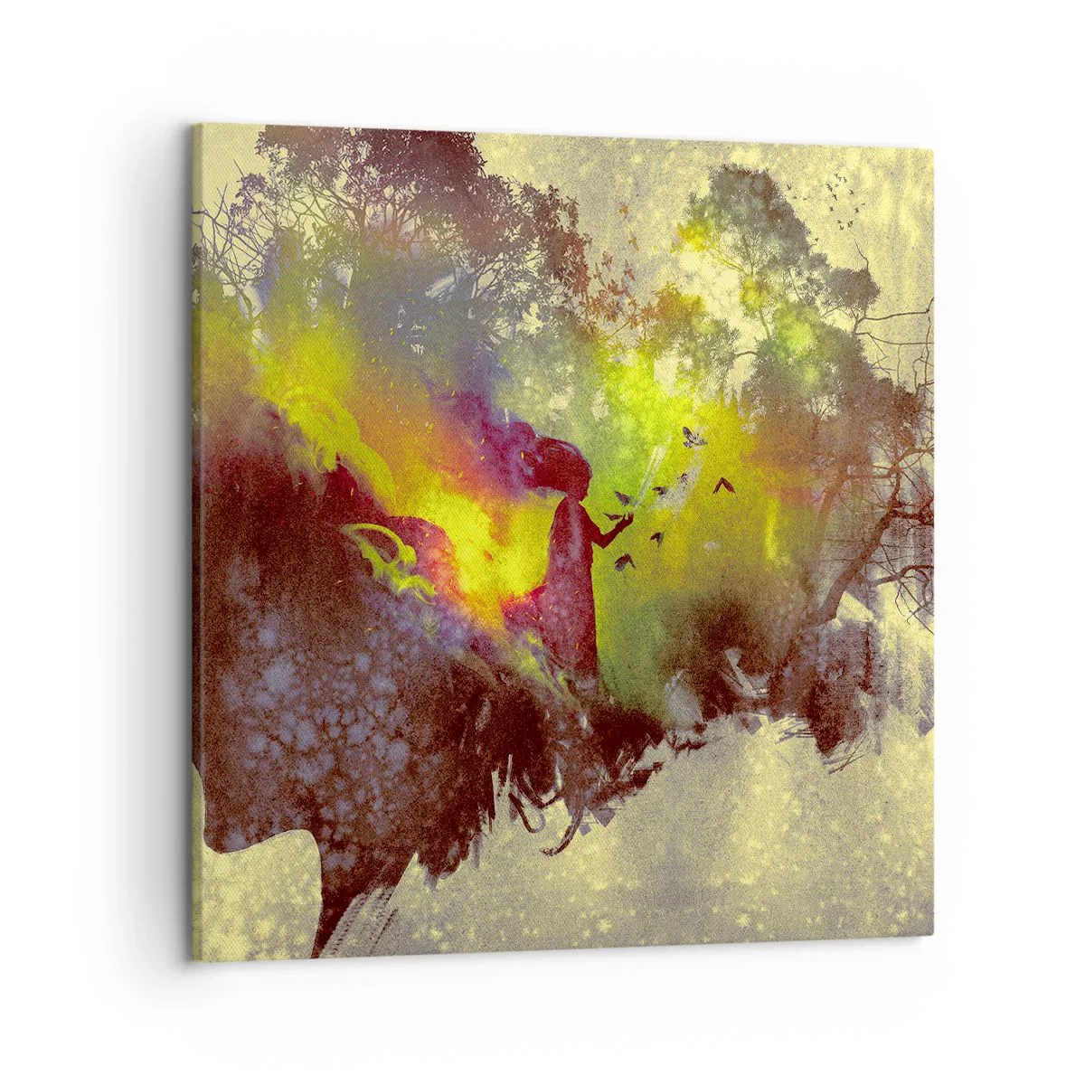 Quadro em tela - Mãe Natureza - 50x50 cm
