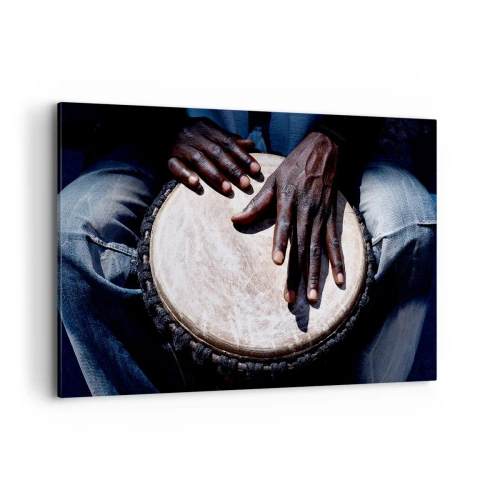 Quadro em tela - Viva no seu próprio ritmo - 120x80 cm