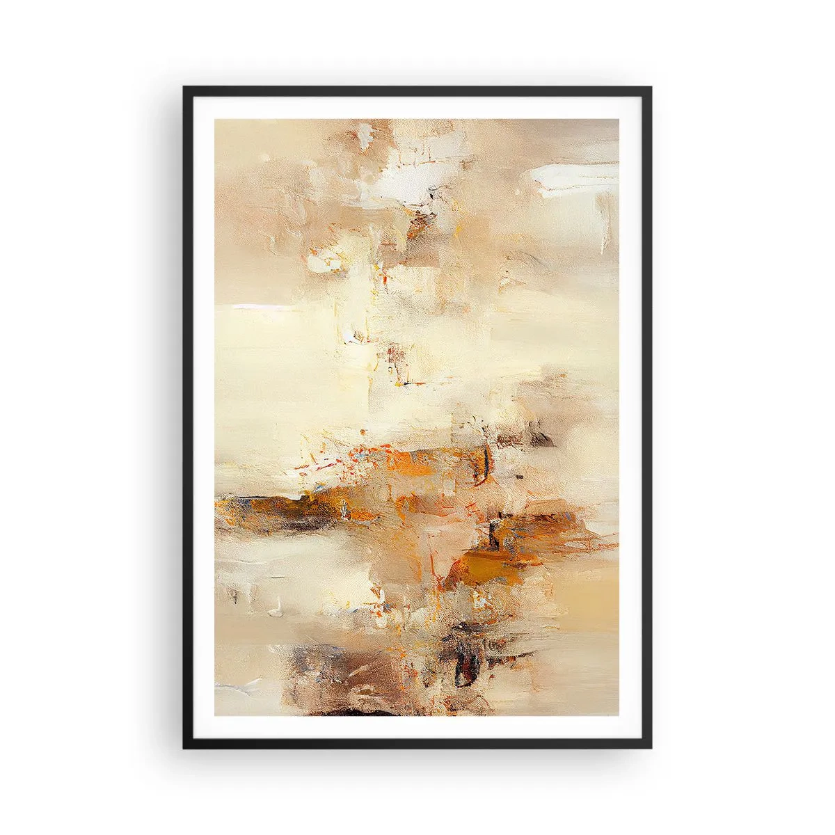 Pôster com moldura preta - Alma de âmbar - 70x100 cm