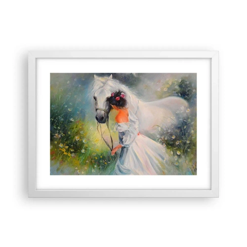 Pôster em moldura branca - Como um belo sonho - 40x30 cm