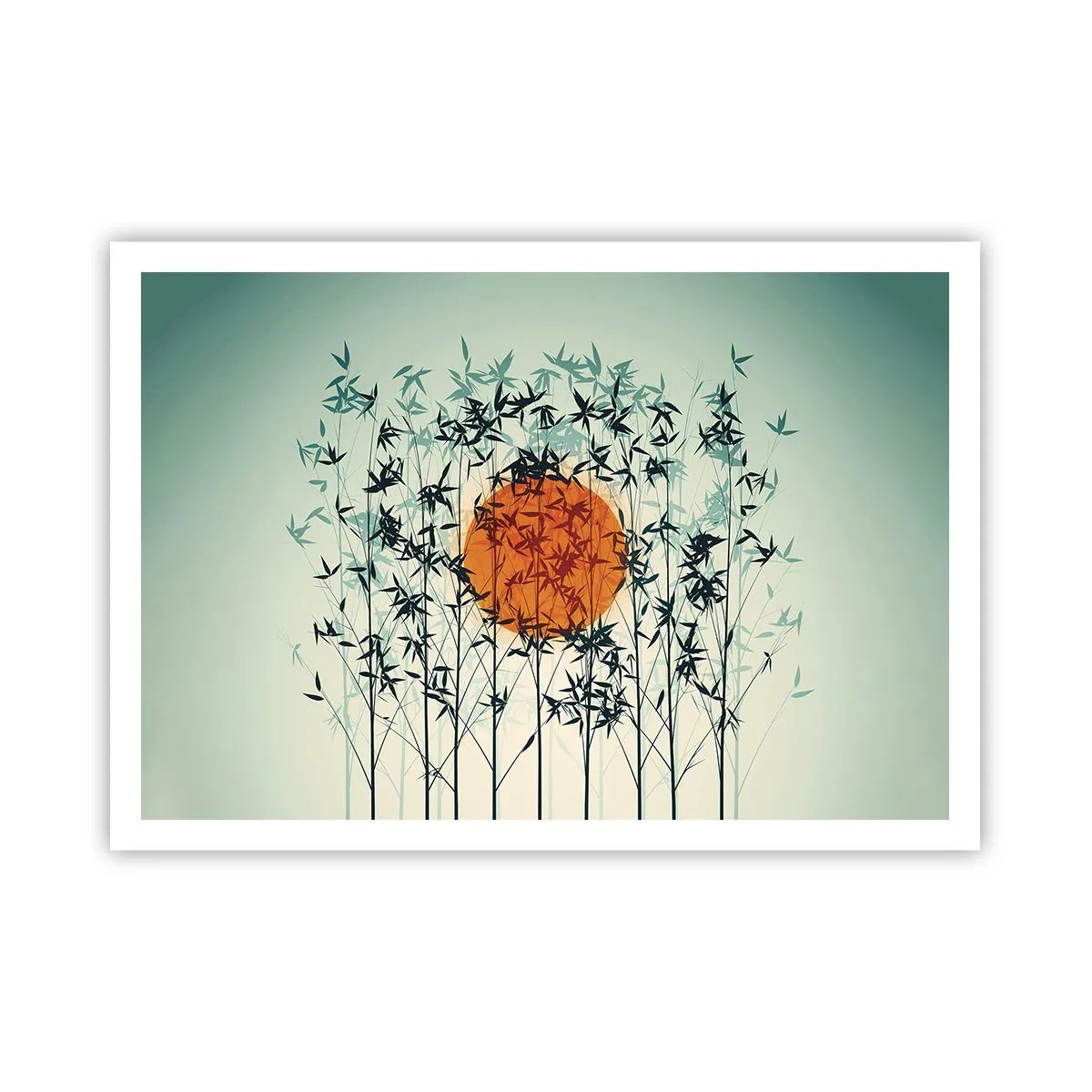 Pôster - Sol japonês - 100x70 cm