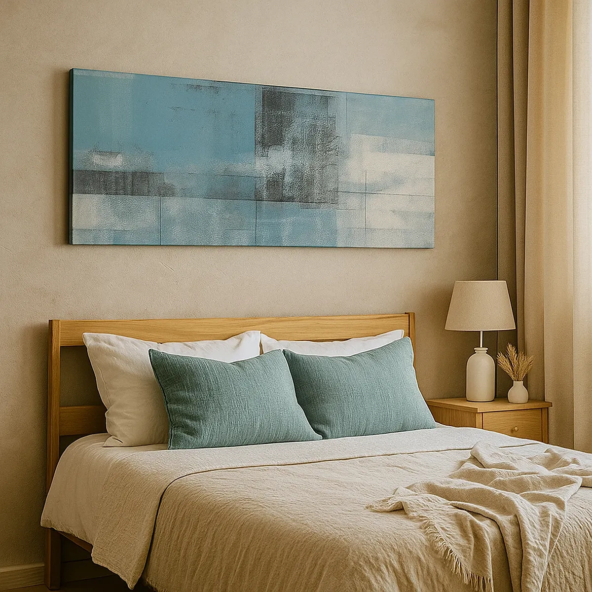 Quadro em tela - Água e ar - 30x30 cm