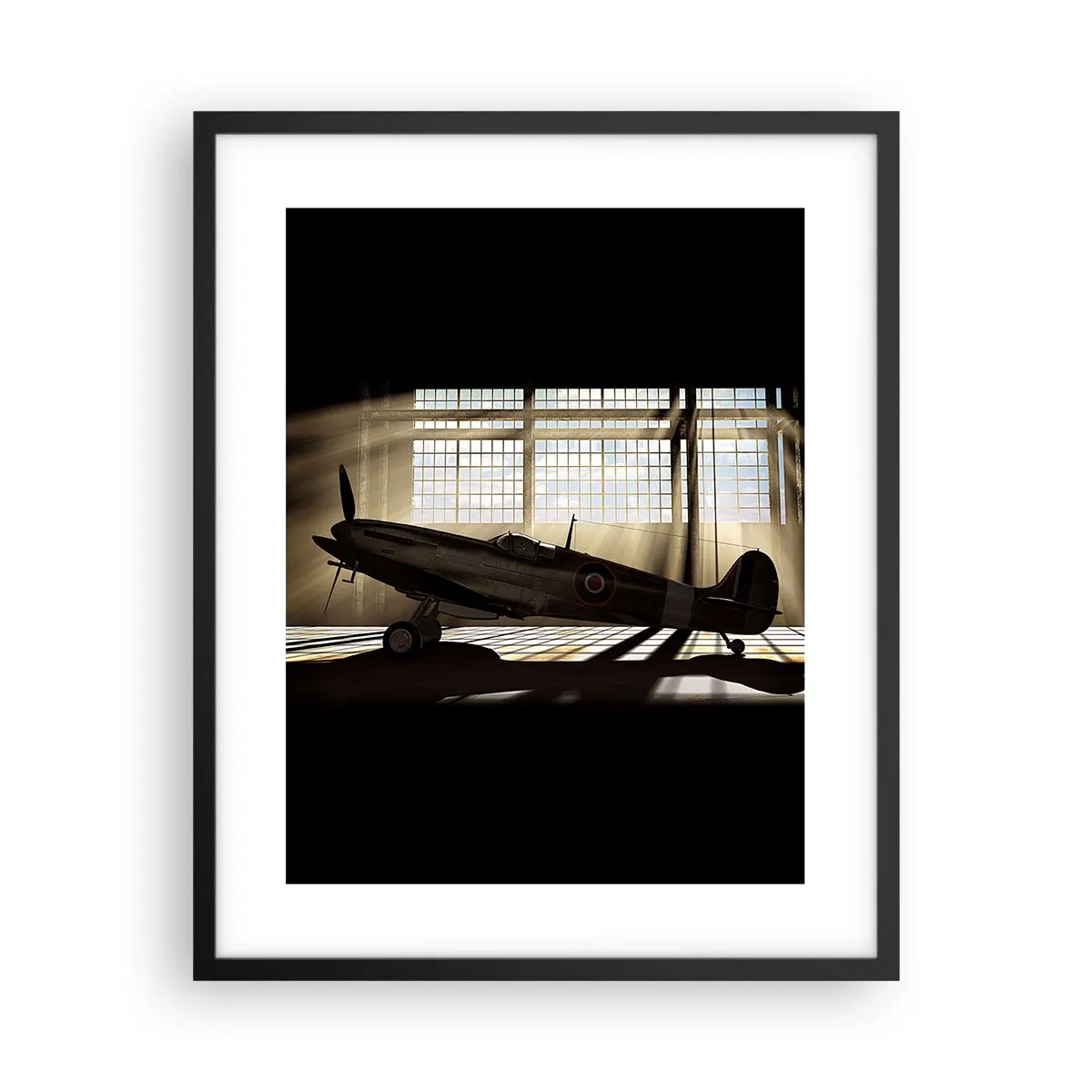 Pôster com moldura preta - Descanso do guerreiro - 40x50 cm