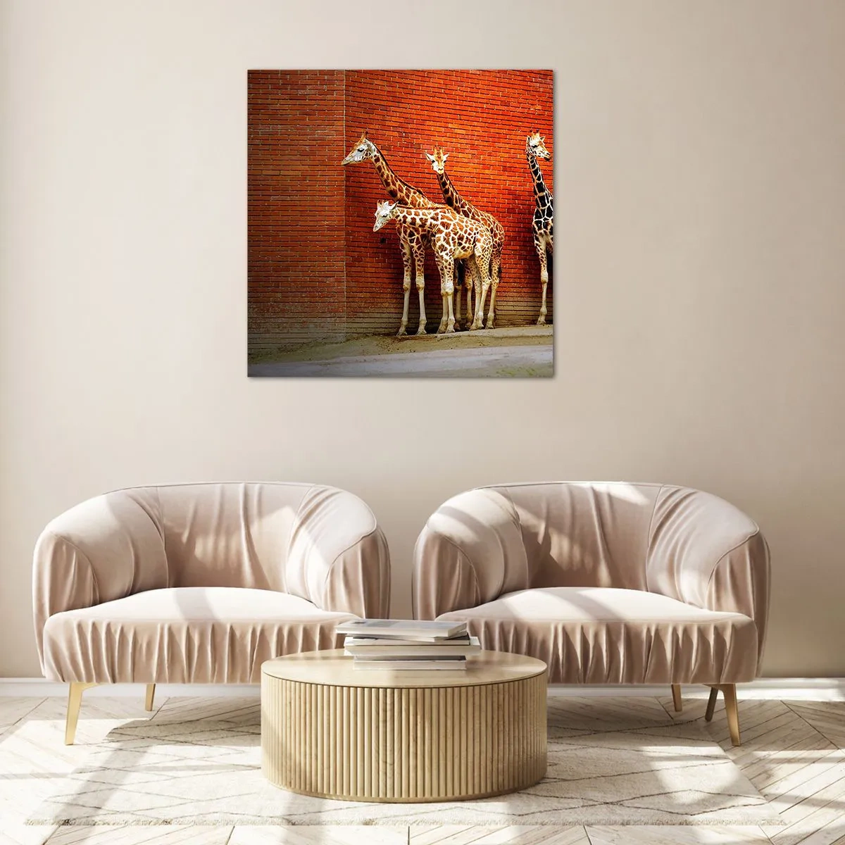 Quadro em vidro - Vê alguma acácia? - 40x40 cm