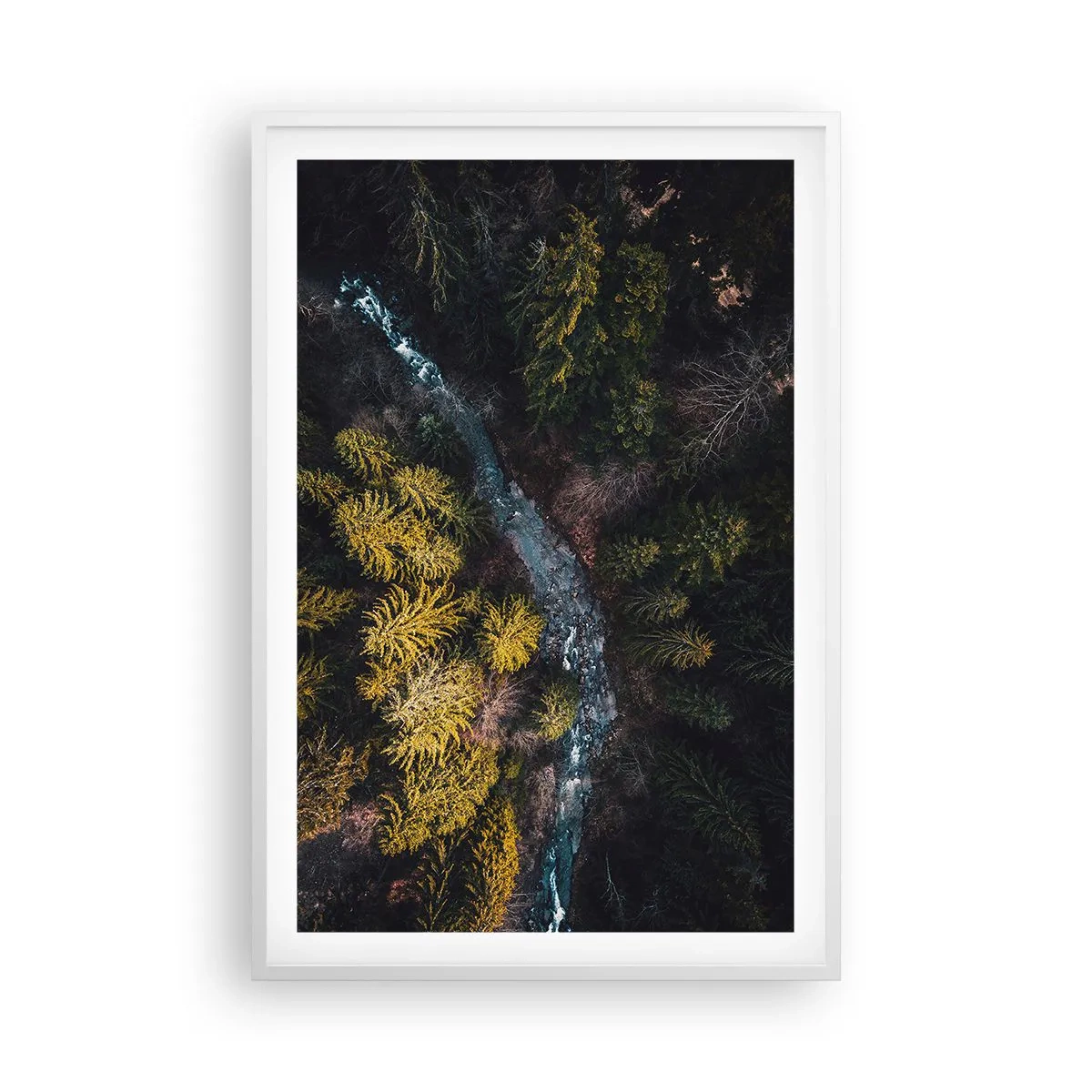 Pôster em moldura branca - Rápido e cada vez mais rápido - 61x91 cm