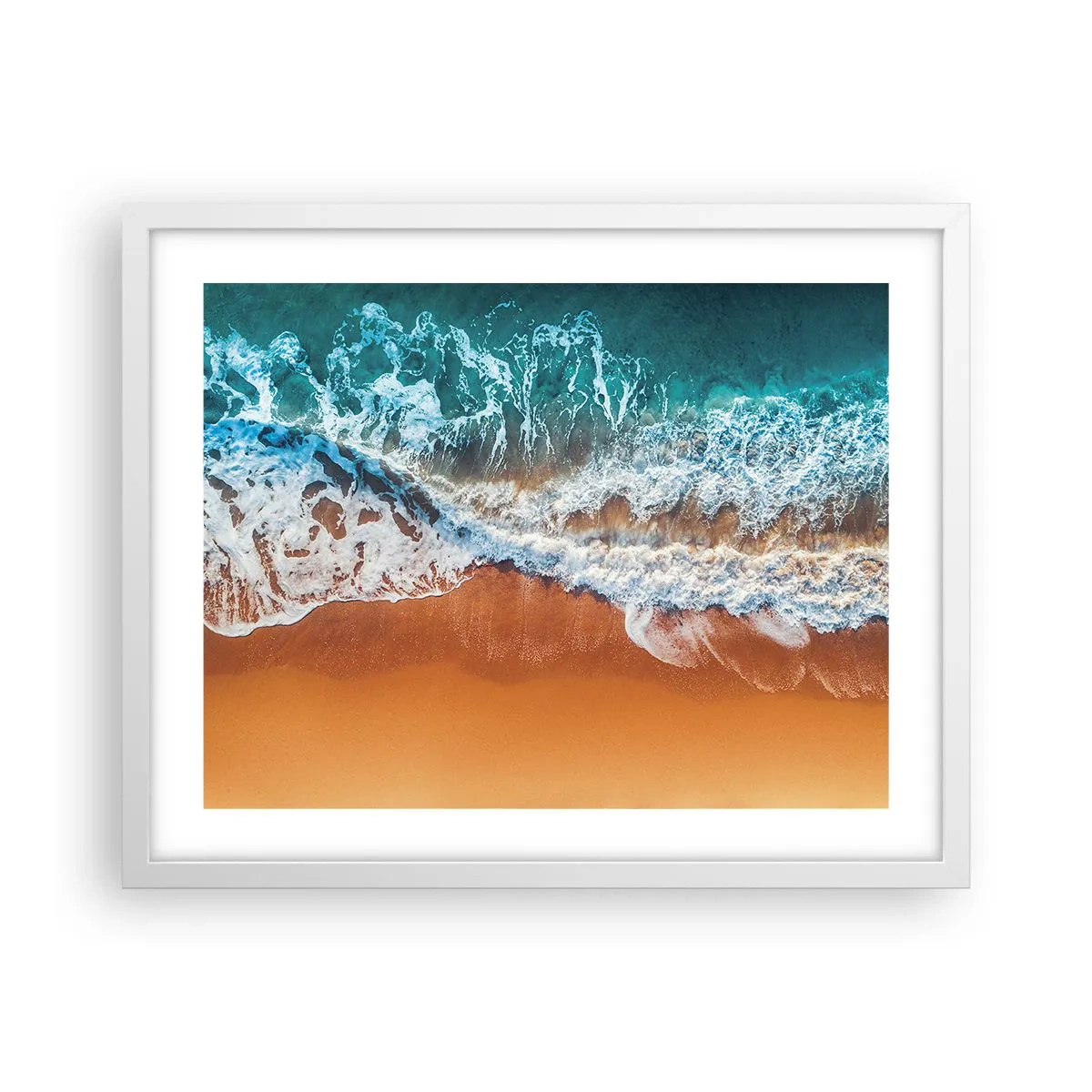 Pôster em moldura branca - Sempre em par - 50x40 cm