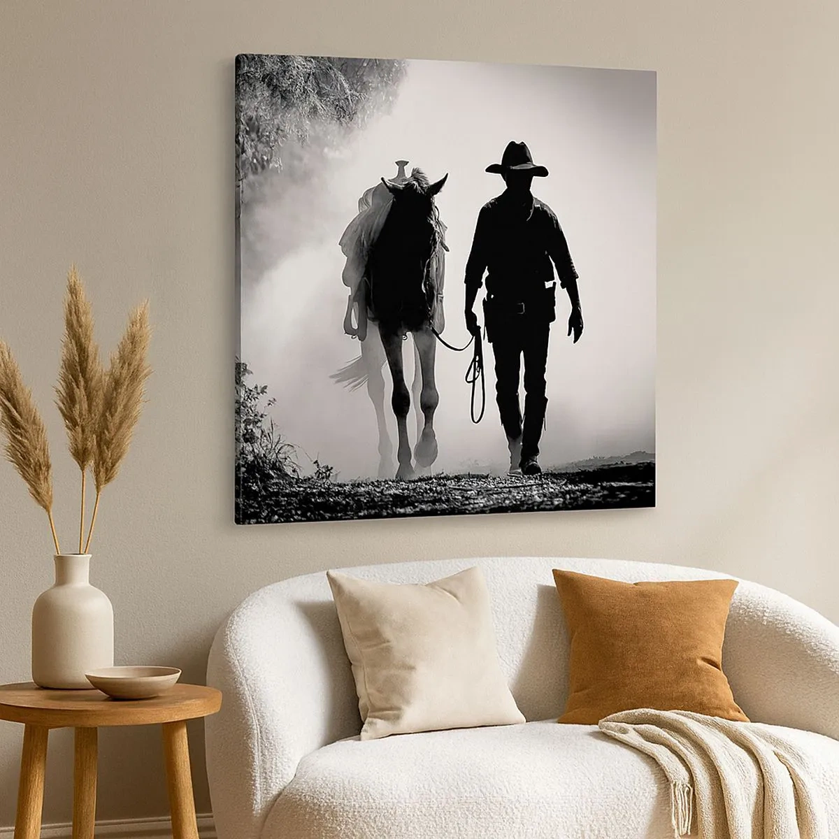 Quadro em tela - Manhã no Texas - 30x30 cm