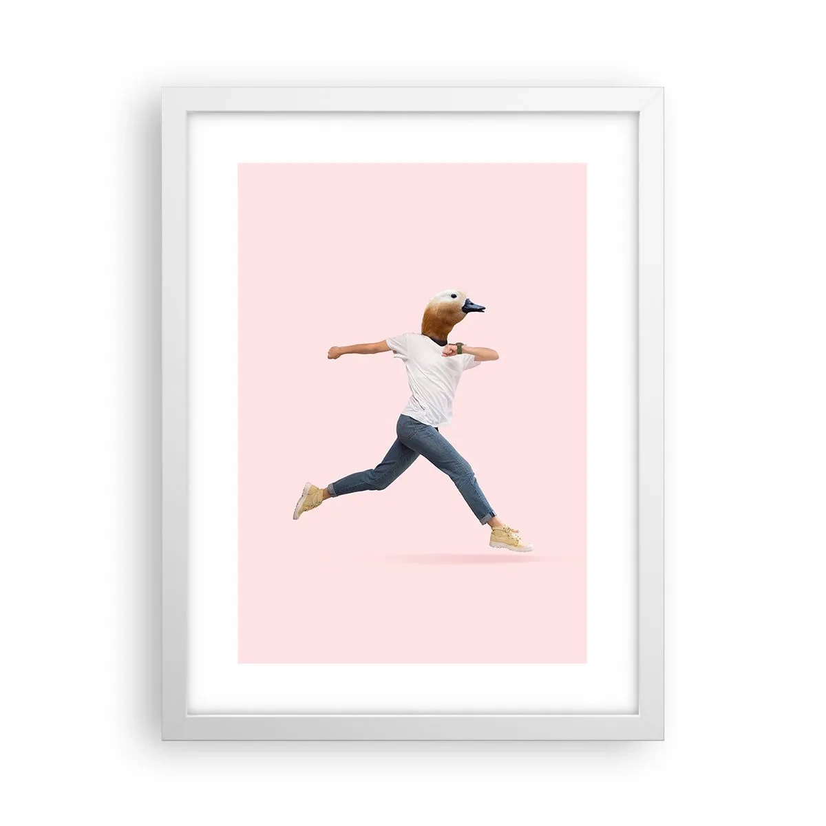 Pôster em moldura branca - Uma pitada de absurdo - 30x40 cm