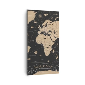 Quadro em tela - Os limites do meu mundo - 65x120 cm