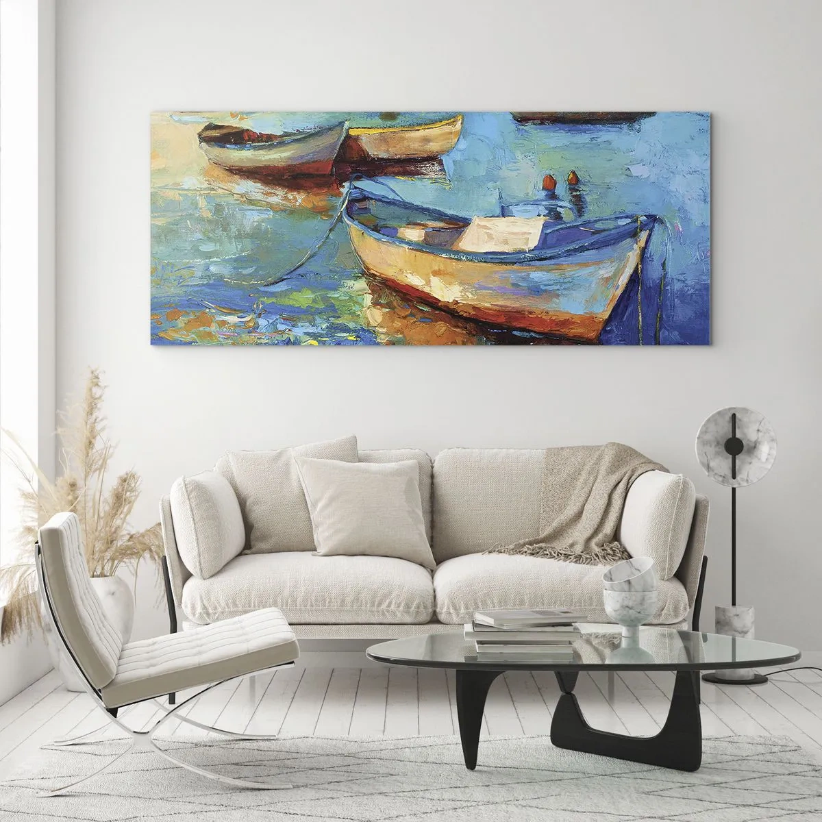 Quadro em vidro - Na baía do sul - 120x50 cm