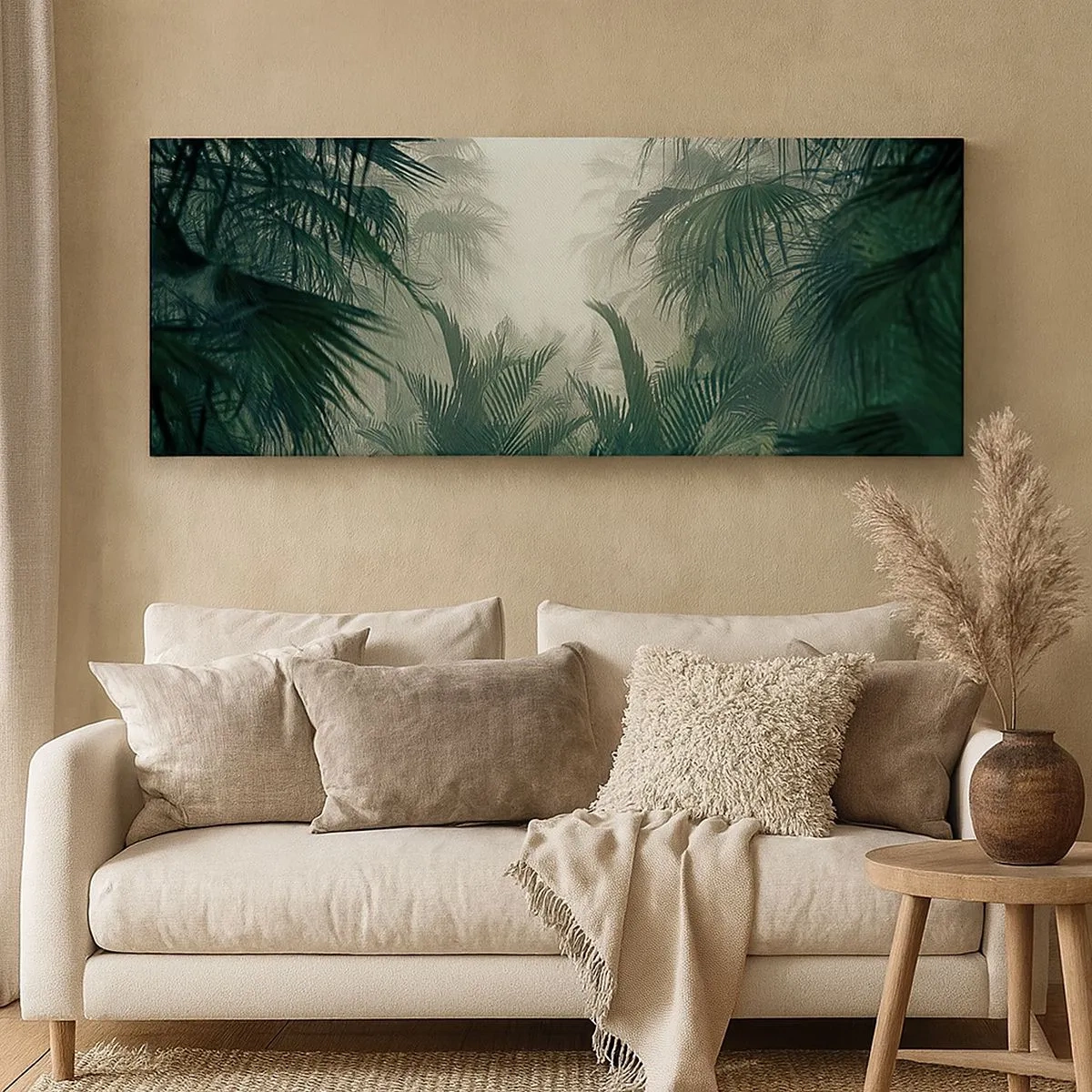 Quadro em tela - Mistério tropical - 100x40 cm