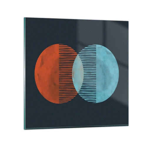 Quadro em vidro - Fantasia astronómica - 30x30 cm