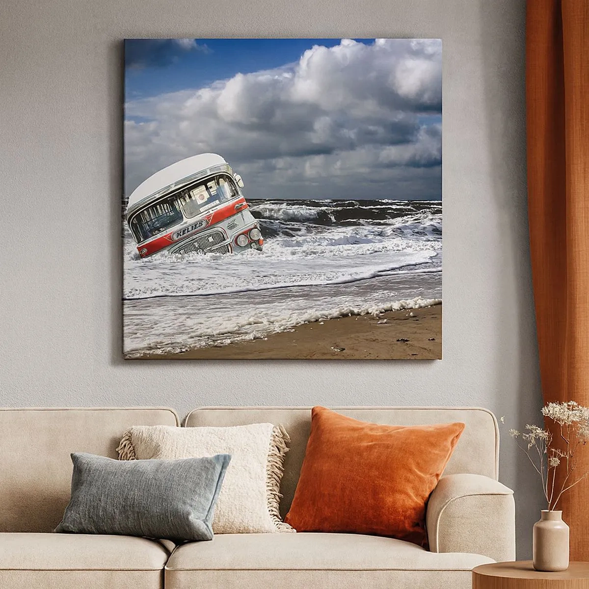 Quadro em tela - E por que a surpresa? - 30x30 cm