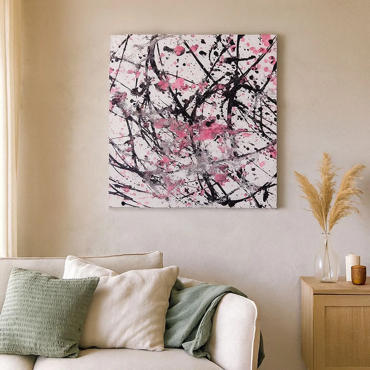 Quadro em tela - A natureza fugaz da vida - 30x30 cm