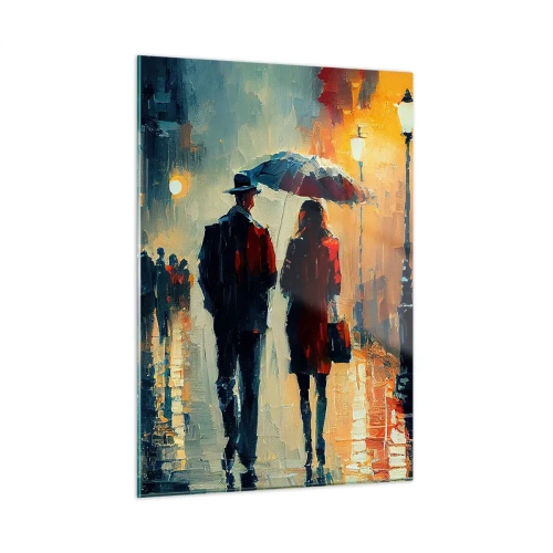 Quadro em vidro - História de amor urbano - 50x70 cm