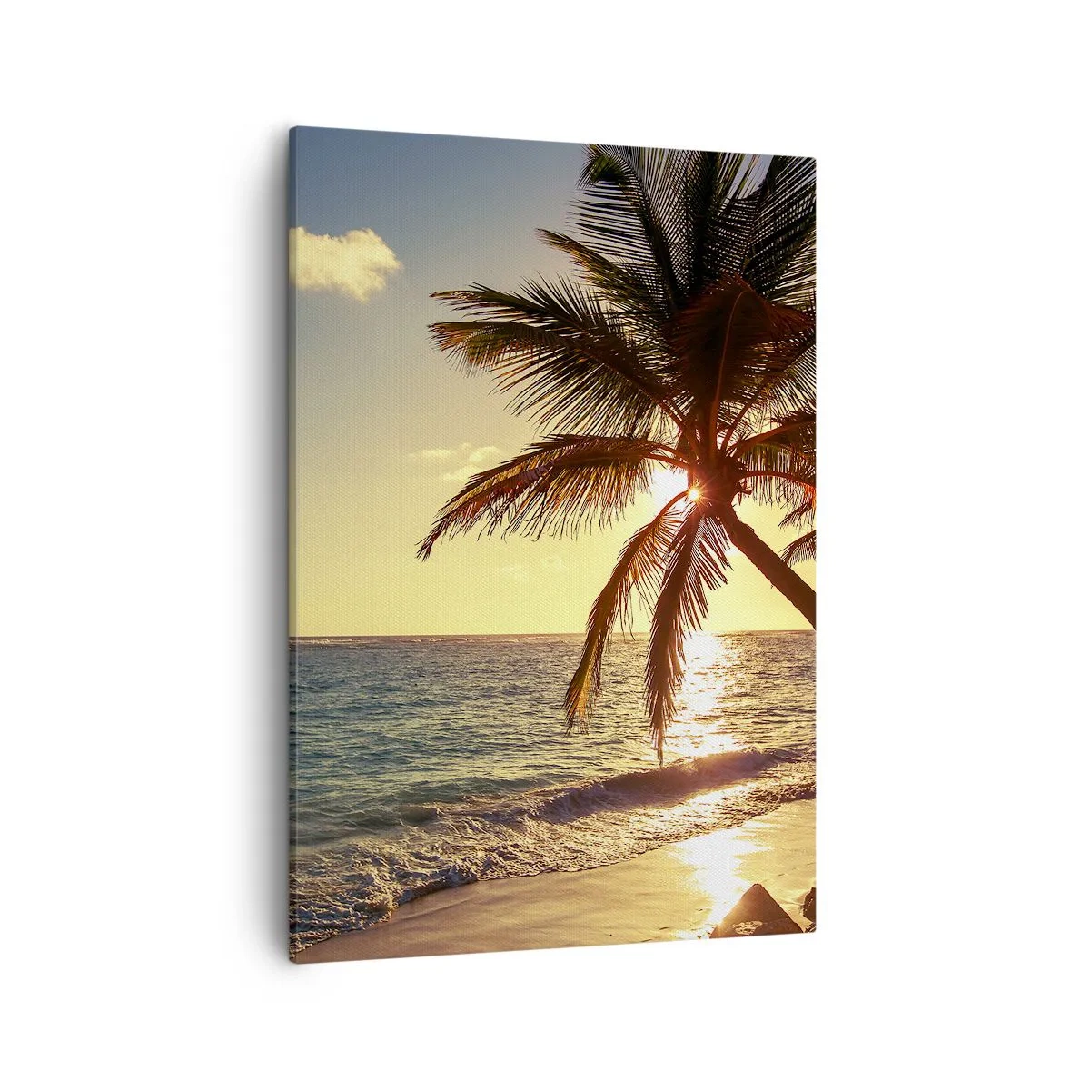 Quadro em tela - Verão sob as palmeiras - 50x70 cm