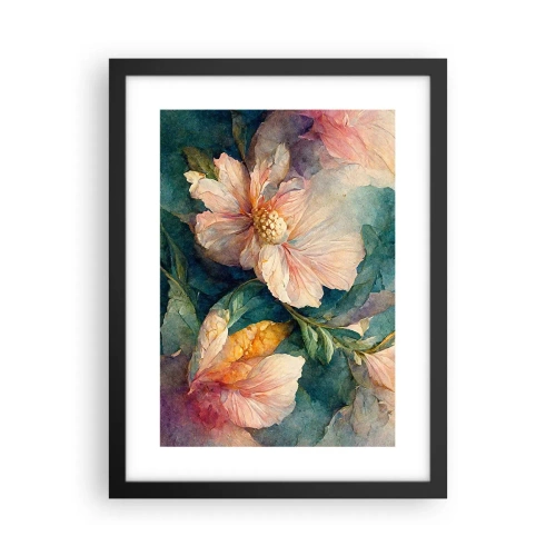 Pôster com moldura preta - Apenas sutileza - 30x40 cm