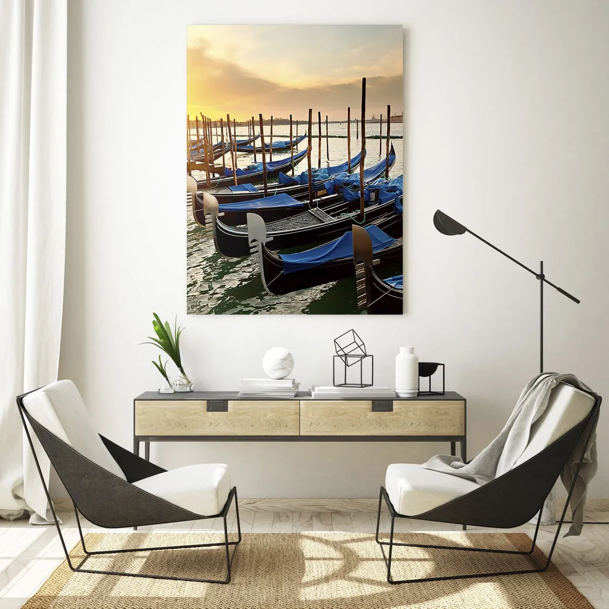 Quadro em vidro - Antes que o burburinho chegue - 80x120 cm