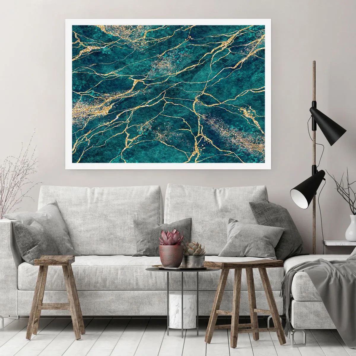 Pôster - Veia dourada - 91x61 cm