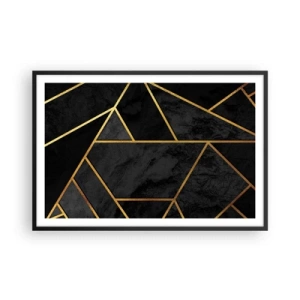 Pôster com moldura preta - Escuridão e esplendor - 91x61 cm