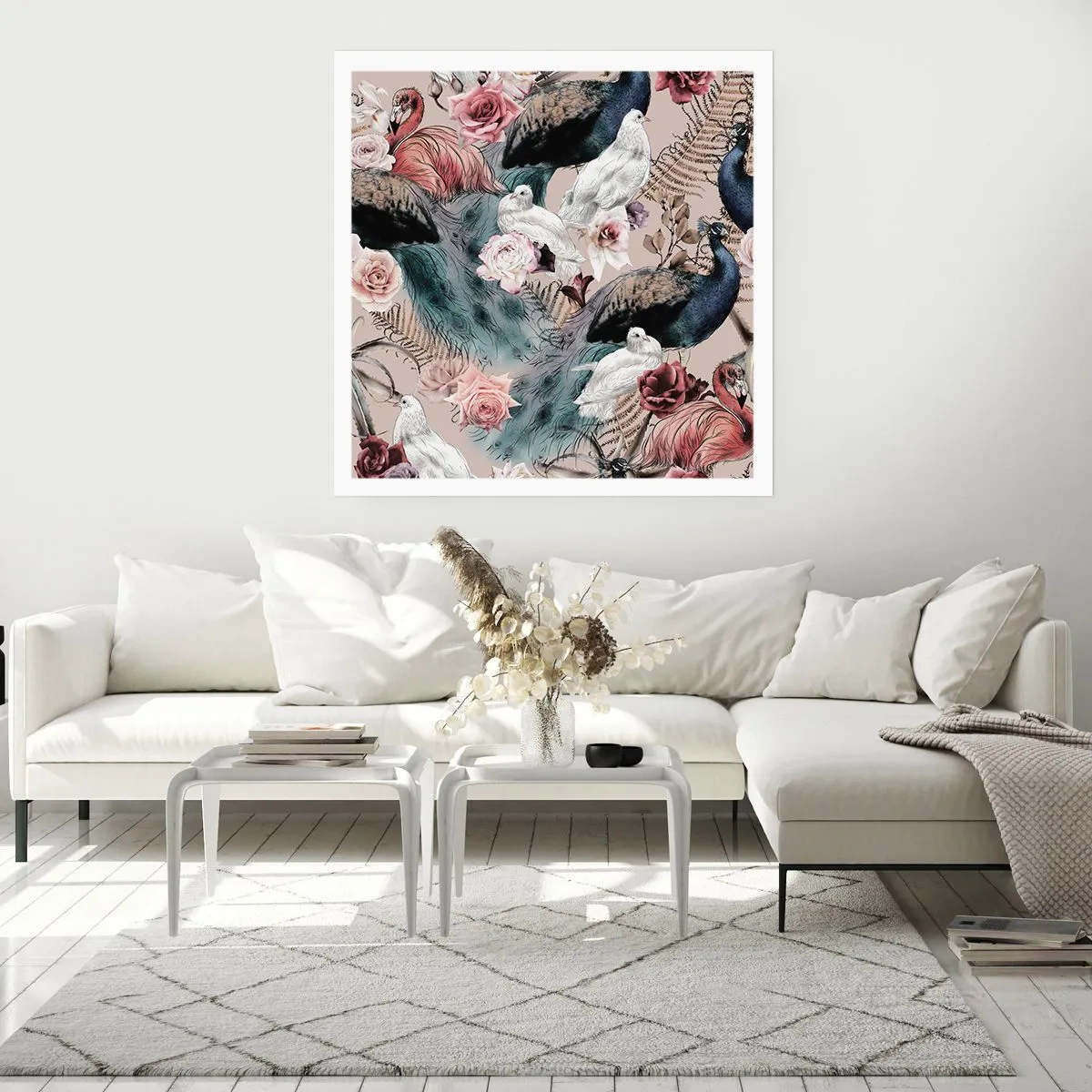 Pôster - No jardim do palácio - 60x60 cm