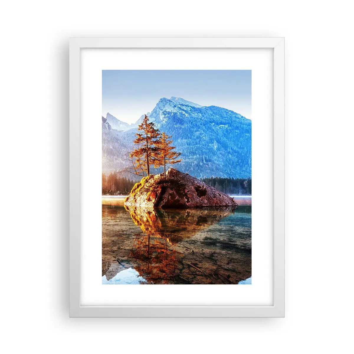 Pôster em moldura branca - A natureza sob uma nova luz - 30x40 cm