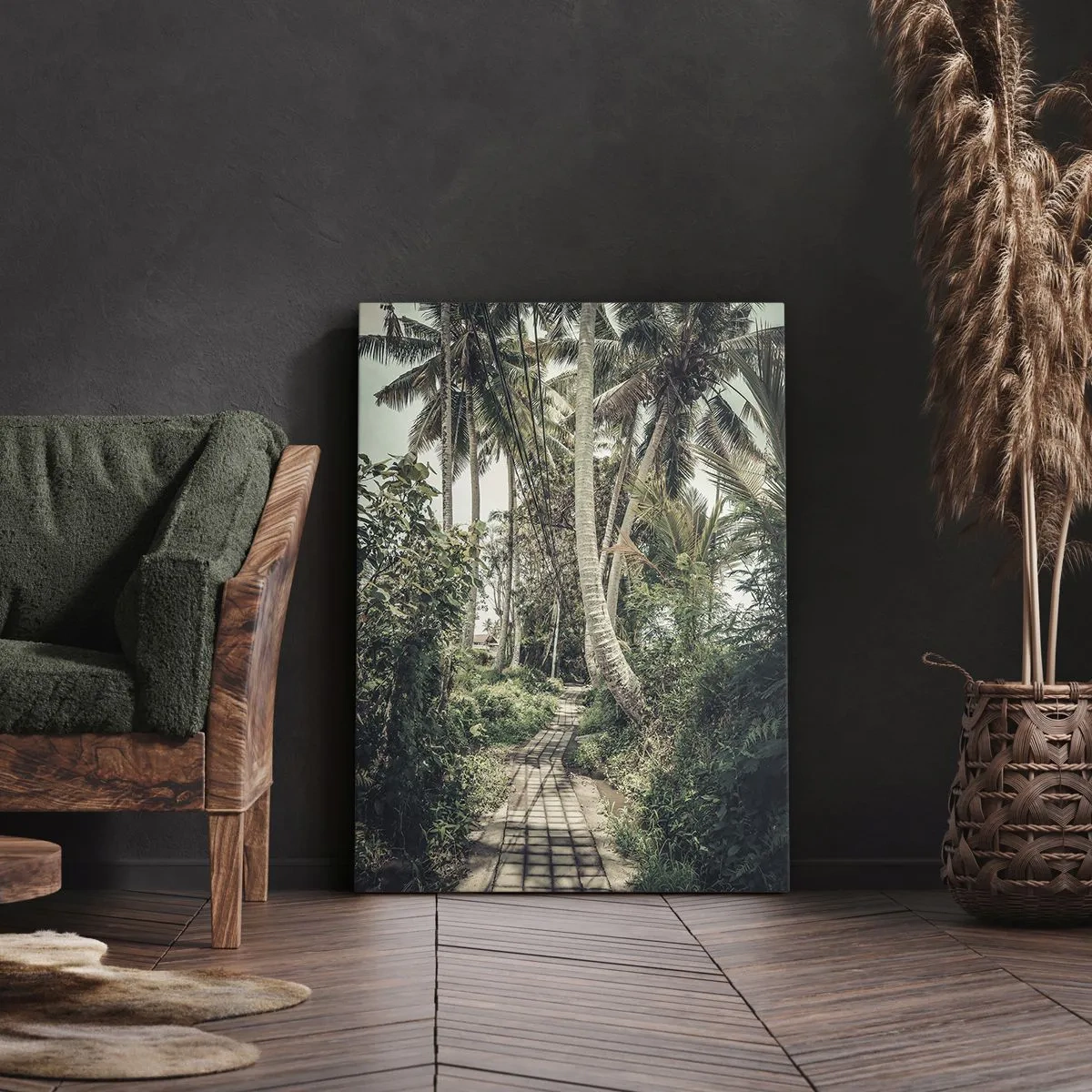 Quadro em tela - Beco das palmeiras - 50x70 cm
