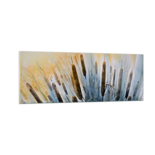 Quadro em vidro - O frio da água, o calor do sol - 140x50 cm