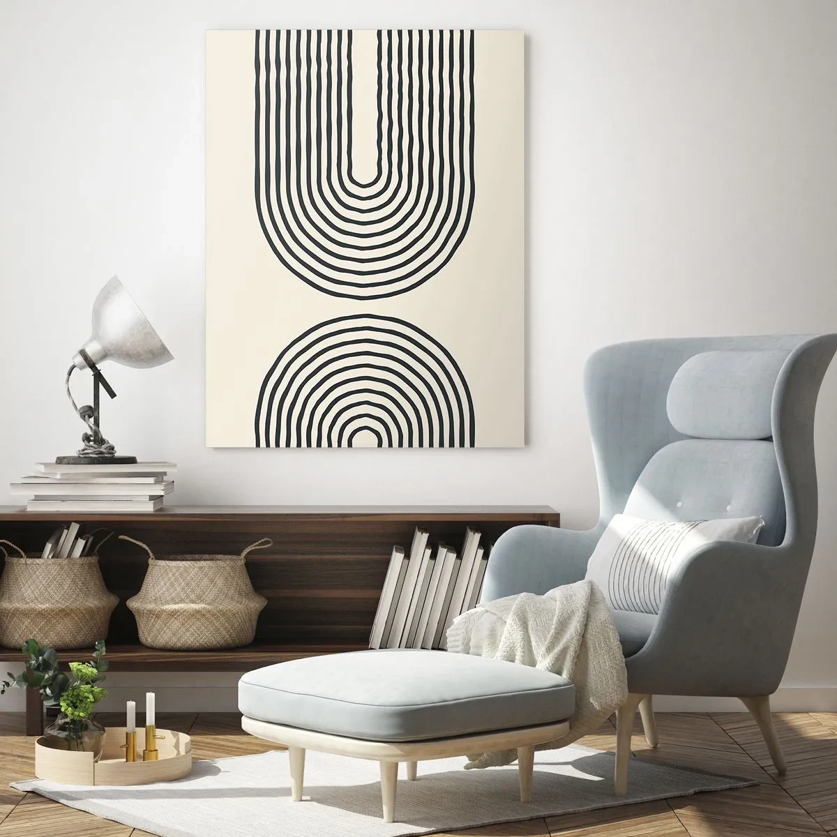 Quadro em vidro - Em um momento... - 50x70 cm