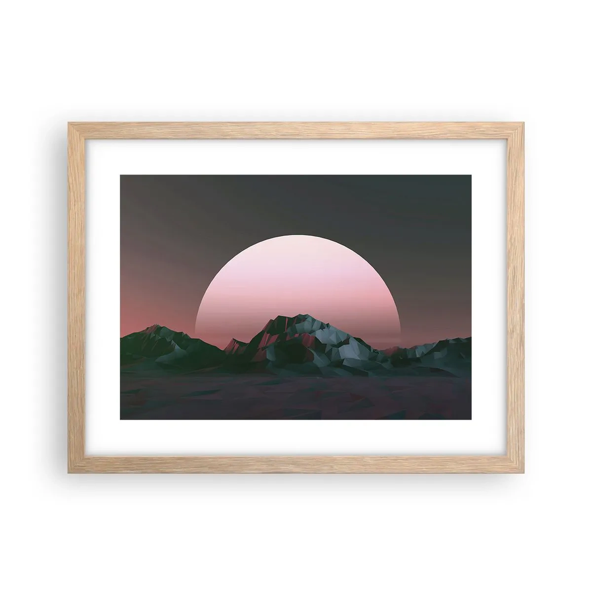 Pôster com moldura de carvalho claro - Numa galáxia vizinha - 40x30 cm