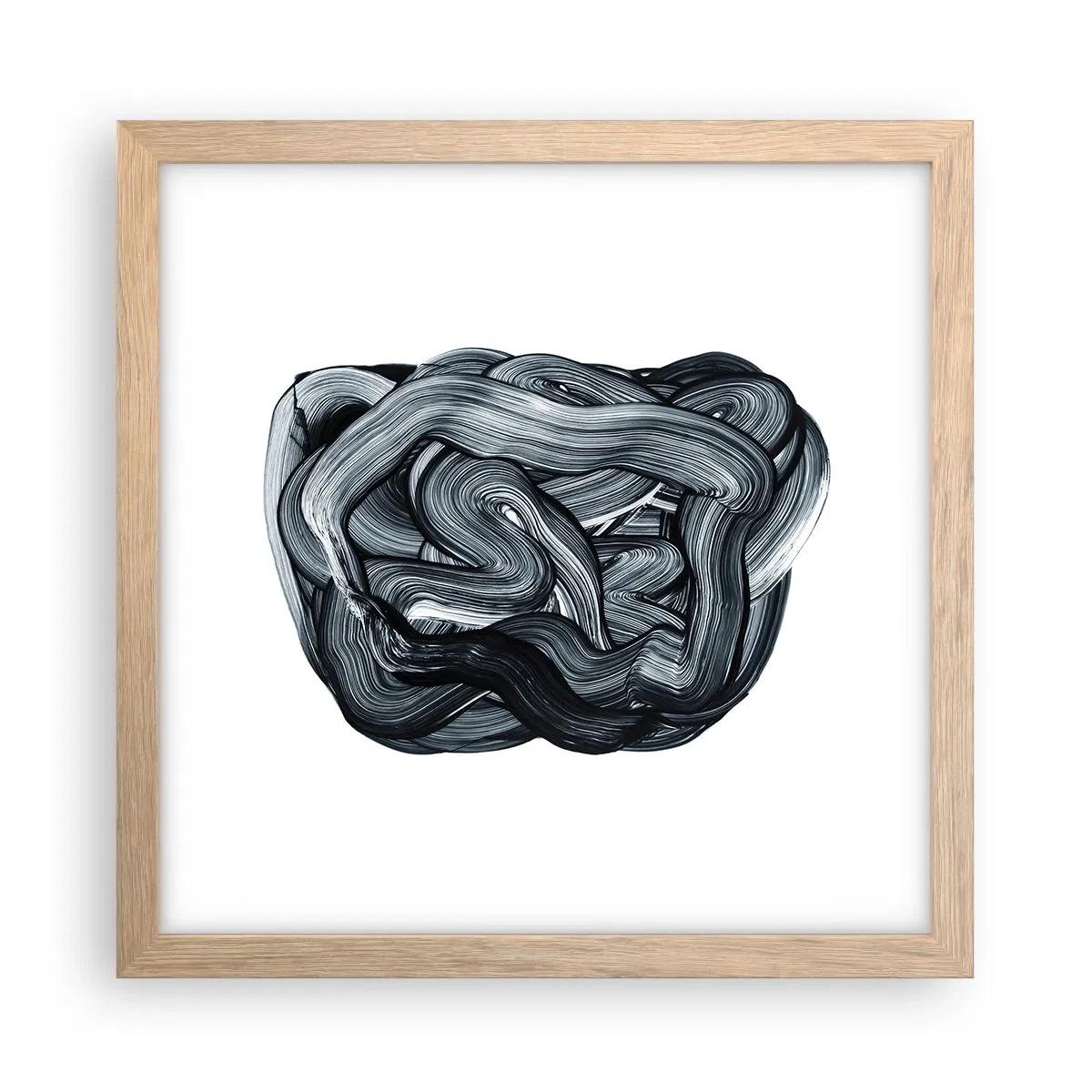 Pôster com moldura de carvalho claro - Não é assim tão simples - 30x30 cm