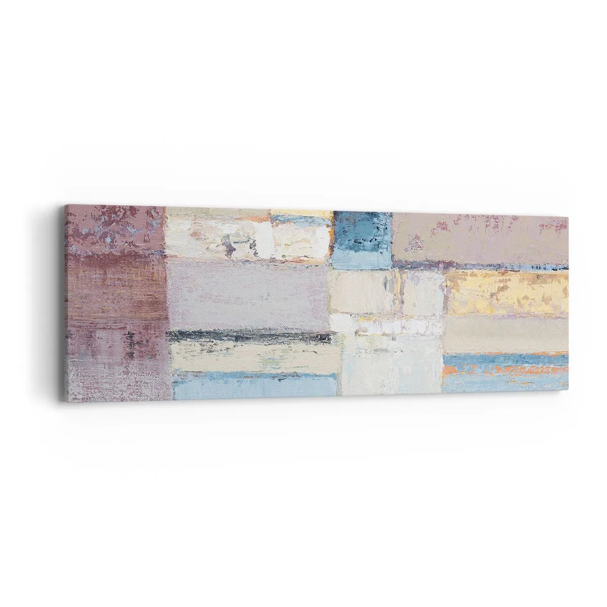 Quadro em tela - A paz da geometria - 90x30 cm