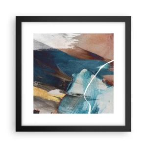 Pôster com moldura preta - Com elegância e energia - 30x30 cm