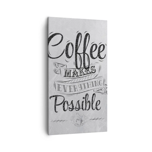 Quadro em tela - Como podes não amar café - 45x80 cm
