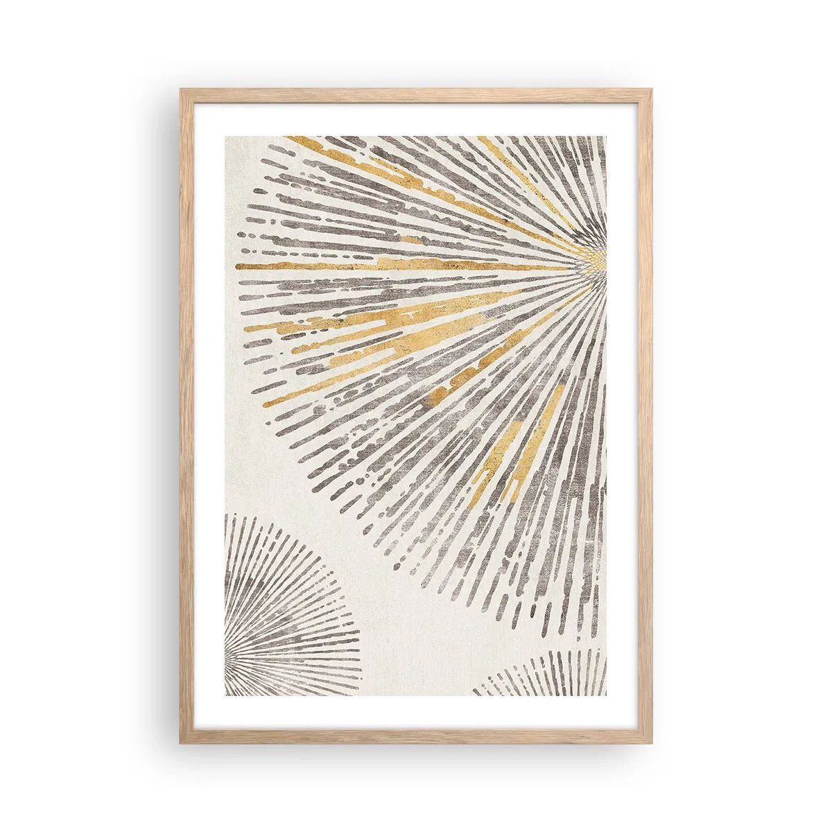 Pôster com moldura de carvalho claro - A beleza do raio - 50x70 cm