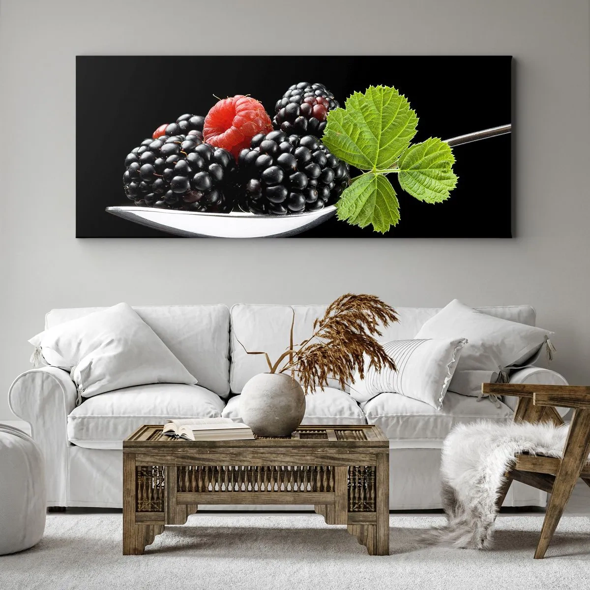 Quadro em tela - Sabor do frescor - 90x30 cm