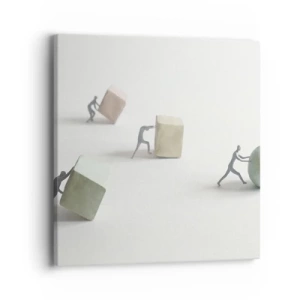 Quadro em tela - É a vida - 40x40 cm