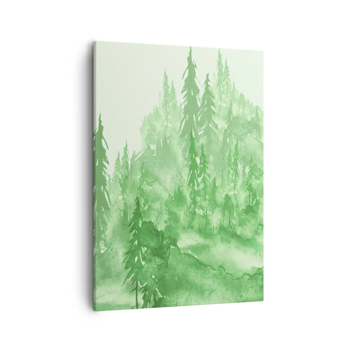 Quadro em tela - Desfocado pela névoa verde - 50x70 cm