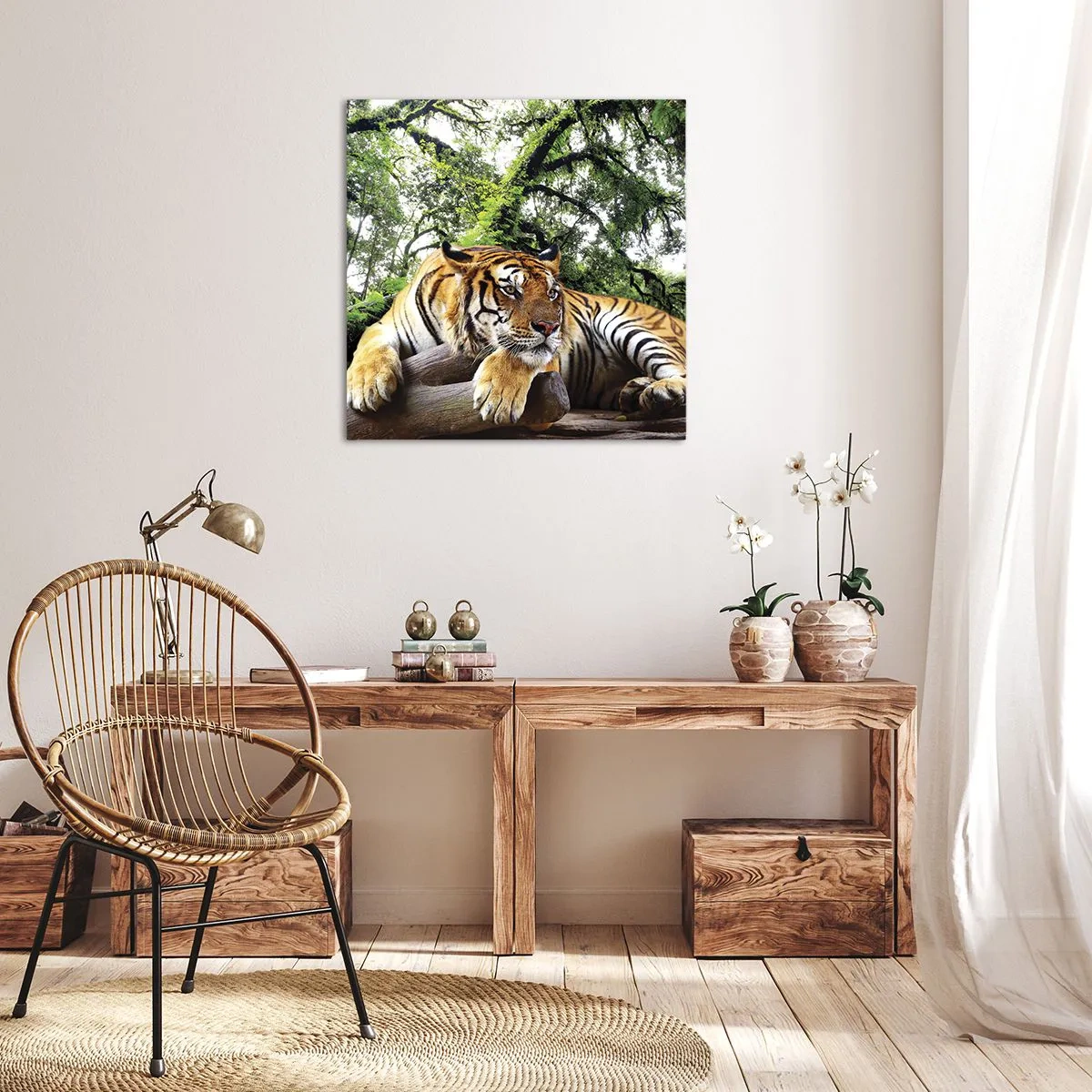 Quadro em tela - Com os melhores cumprimentos - 40x40 cm