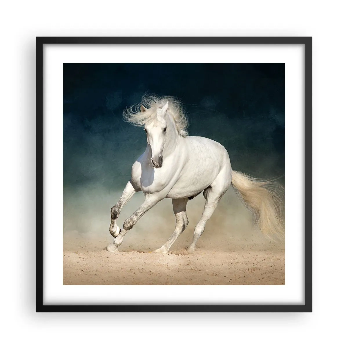 Pôster com moldura preta - Liberdade em seu estado puro - 50x50 cm